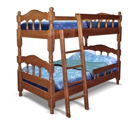 Детская двухъярусная кровать Точенка Венге 2 Распродажа в Боготоле - bogotol.katalogmebeli.com | фото