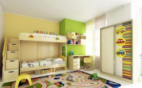 Детская комната Клаксон (Бежевый/корпус Клен) в Боготоле - bogotol.katalogmebeli.com | фото 3