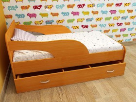Кровать детская Максимка Млечный дуб/Венге в Боготоле - bogotol.katalogmebeli.com | фото 4