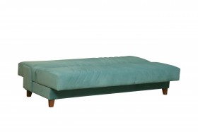 Диван-кровать "Бэлла" (велюр нео аква/подушки микровелюр линде) в Боготоле - bogotol.katalogmebeli.com | фото 7