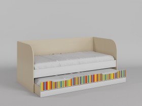 Диван-кровать Клаксон без машинок (Белый/корпус Клен) в Боготоле - bogotol.katalogmebeli.com | фото