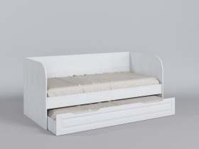 Диван-кровать Классика (Белый/корпус Выбеленное дерево) в Боготоле - bogotol.katalogmebeli.com | фото