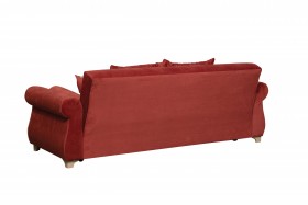 Диван-кровать "Порто" (микровелюр Гавайи бордо/италия/крем) в Боготоле - bogotol.katalogmebeli.com | фото 7