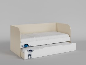 Диван-кровать Санни (Белый/корпус Клен) в Боготоле - bogotol.katalogmebeli.com | фото