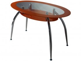 DT 445 стол обеденный оранжевый (ноги крашеные) в Боготоле - bogotol.katalogmebeli.com | фото