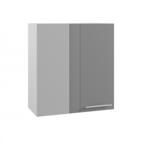Гарда ПУ 650 шкаф верхний угловой (Белый/корпус Серый) в Боготоле - bogotol.katalogmebeli.com | фото