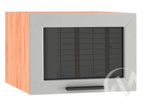 Шкаф верхний Глетчер ШВГС 510 (Гейнсборо силк/дуб крафт/горизонт/стекло) в Боготоле - bogotol.katalogmebeli.com | фото