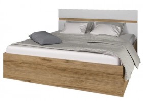 Ким кровать 1,4 (Дуб сонома/белый глянец) в Боготоле - bogotol.katalogmebeli.com | фото
