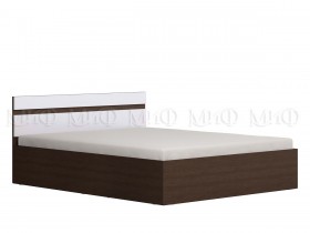 Ким кровать 1,4 (Венге/белый глянец) в Боготоле - bogotol.katalogmebeli.com | фото 1