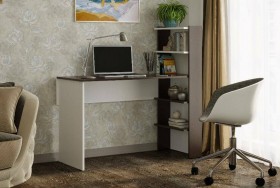 Компьютерный стол №3 (Венге/Белый) в Боготоле - bogotol.katalogmebeli.com | фото 1