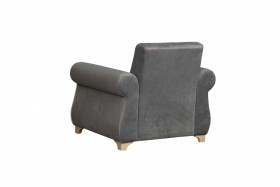 Кресло для отдыха "Порто" (велюр графит / микровельвет крем) в Боготоле - bogotol.katalogmebeli.com | фото 8