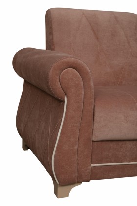 Кресло для отдыха "Порто" (велюр киви корица / микровельвет крем) в Боготоле - bogotol.katalogmebeli.com | фото 3