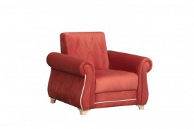 Кресло для отдыха "Порто" (микровелюр Гавайи бордо / микровельвет крем)/осн. в Боготоле - bogotol.katalogmebeli.com | фото