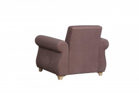 Кресло для отдыха "Порто" (велюр текстура лиловый / микровельвет крем)/осн. в Боготоле - bogotol.katalogmebeli.com | фото 5