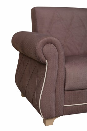 Кресло для отдыха "Порто" (велюр текстура лиловый / микровельвет крем)/осн. в Боготоле - bogotol.katalogmebeli.com | фото 6