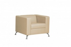 Кресло для отдыха Премиум (кож. зам. Крем)/осн. в Боготоле - bogotol.katalogmebeli.com | фото