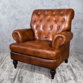Кресло кожаное Лофт Аристократ в Боготоле - bogotol.katalogmebeli.com | фото 5