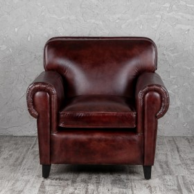 Кресло кожаное Элегант (Бордовый) в Боготоле - bogotol.katalogmebeli.com | фото 7