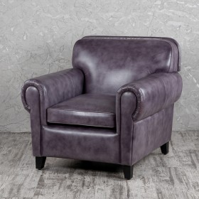 Кресло кожаное Элегант (Фиолетовый) в Боготоле - bogotol.katalogmebeli.com | фото 1
