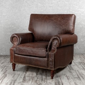 Кресло кожаное Лофт Аристократ (ширина 1100 мм) в Боготоле - bogotol.katalogmebeli.com | фото 1