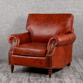 Кресло кожаное Лофт Аристократ (кожа буйвола) в Боготоле - bogotol.katalogmebeli.com | фото