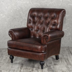 Кресло кожаное Лофт Чарльз в Боготоле - bogotol.katalogmebeli.com | фото 1