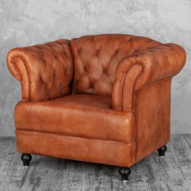 Кресло кожаное Лофт Честер-Нью в Боготоле - bogotol.katalogmebeli.com | фото 1