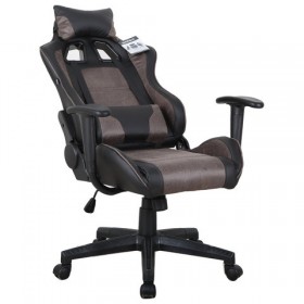 Кресло компьютерное BRABIX GT Racer GM-100 (черный, коричневый) в Боготоле - bogotol.katalogmebeli.com | фото 2