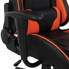 Кресло компьютерное BRABIX GT Racer GM-100 (черный, оранжевый) в Боготоле - bogotol.katalogmebeli.com | фото 3