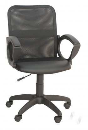 Кресло компьютерное Элегия М2 (черный/ткань сетка черная) в Боготоле - bogotol.katalogmebeli.com | фото