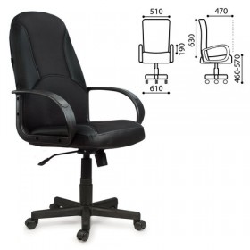 Кресло офисное BRABIX City EX-512 (черное) в Боготоле - bogotol.katalogmebeli.com | фото 1