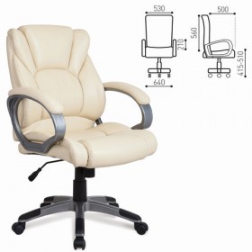 Кресло офисное BRABIX Eldorado EX-504 (бежевый) в Боготоле - bogotol.katalogmebeli.com | фото 1