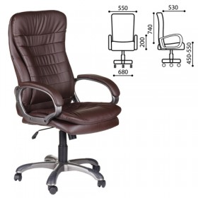 Кресло офисное BRABIX Omega EX-589 (коричневое) в Боготоле - bogotol.katalogmebeli.com | фото 1