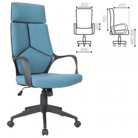 Кресло офисное BRABIX Prime EX-515 (голубая ткань) в Боготоле - bogotol.katalogmebeli.com | фото 1
