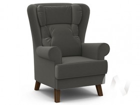 Кресло отдыха Комфорт-2 (орех лак/ULTRA GRAFIT) в Боготоле - bogotol.katalogmebeli.com | фото 1