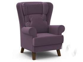 Кресло отдыха Комфорт-2 (орех лак/ULTRA PLUM) в Боготоле - bogotol.katalogmebeli.com | фото