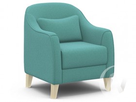 Кресло отдыха Комфорт-4 (бесцветный лак/CANDY AQUVAMARINE) в Боготоле - bogotol.katalogmebeli.com | фото 1