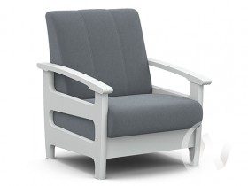 Кресло для отдыха Омега (снег лак/CATANIA SILVER) в Боготоле - bogotol.katalogmebeli.com | фото 1