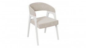 Кресло «Техас 1» (Белый матовый/Микровелюр Jercy Cream №208) в Боготоле - bogotol.katalogmebeli.com | фото