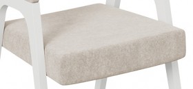 Кресло «Техас 1» (Белый матовый/Микровелюр Jercy Cream №208) в Боготоле - bogotol.katalogmebeli.com | фото 3