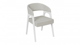 Кресло «Техас 1» (Белый матовый/Шенилл Estetica Moonstone №221) в Боготоле - bogotol.katalogmebeli.com | фото