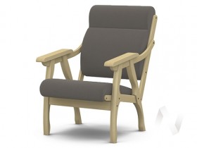 Кресло Вега-10 (бесцветный лак/ULTRA STONE) в Боготоле - bogotol.katalogmebeli.com | фото 1
