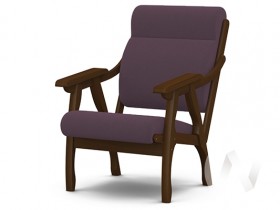Кресло Вега-10 (орех лак/ULTRA PLUM) в Боготоле - bogotol.katalogmebeli.com | фото