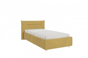 Кровать 0.9 Альба с основанием (Медовый велюр) в Боготоле - bogotol.katalogmebeli.com | фото