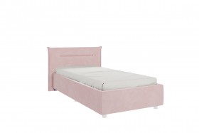 Кровать 0.9 Альба с основанием (Нежно-розовый велюр) в Боготоле - bogotol.katalogmebeli.com | фото