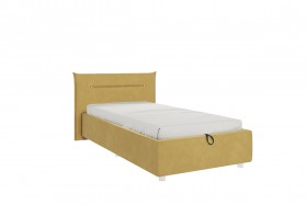 Кровать 0.9 Альба (Медовый велюр/под-мех) в Боготоле - bogotol.katalogmebeli.com | фото