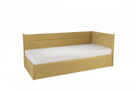 Кровать 0.9 Альба Тахта (Медовый велюр) в Боготоле - bogotol.katalogmebeli.com | фото