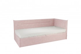 Кровать 0.9 Альба Тахта (Нежно-розовый велюр) в Боготоле - bogotol.katalogmebeli.com | фото