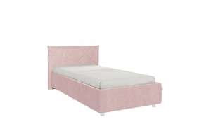 Кровать 0.9 Бест с основанием (Нежно-розовый велюр) в Боготоле - bogotol.katalogmebeli.com | фото