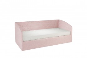 Кровать 0.9 Бест Софа (Нежно-розовый велюр) в Боготоле - bogotol.katalogmebeli.com | фото 1